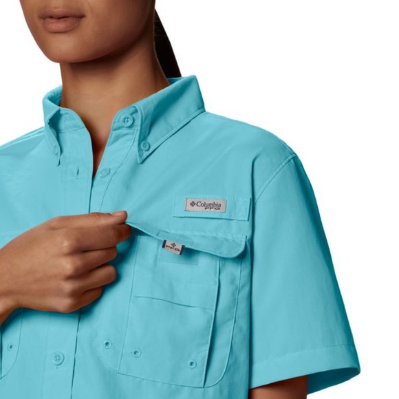 COLUMBIA Women's PFG Bahama™Short Sleeve Relaxed Fit Shirt Size SP - Picture 3 of 8